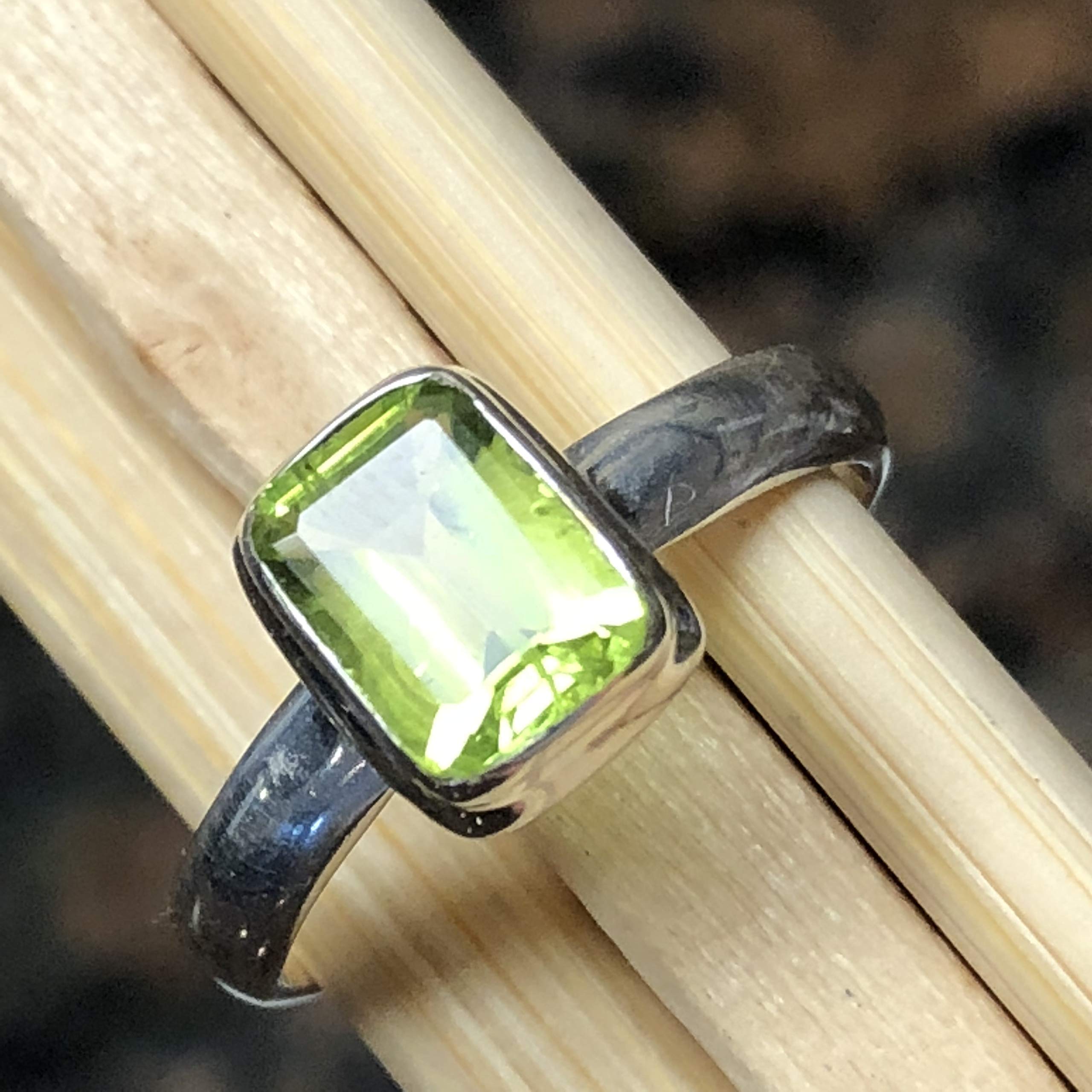 2022 New Natural Peridot Ring for Women Fine Jewelry Real 925 Sterling  Silver Natural Gem Support Test Exquisite Gift - AliExpress