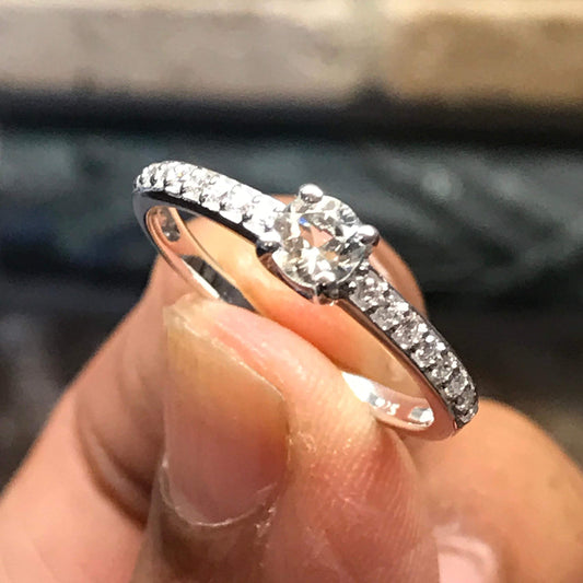 Natural Aquamarine 925 Solid Sterling Silver Engagement Ring Size 6, 7, 8, 9 - Natural Rocks by Kala