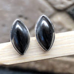 Natural Hematite 925 Solid Sterling Silver Earrings 10mm - Natural Rocks by Kala
