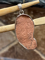 Natural Copper Nugget 925 Solid Sterling Silver Unisex Pendant 45mm - Natural Rocks by Kala