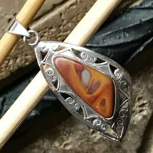 Genuine Australian Noreena Jasper 925 Solid Sterling Silver Pendant 45mm - Natural Rocks by Kala