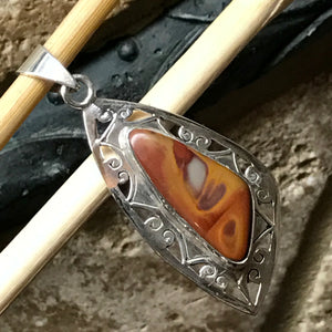 Genuine Australian Noreena Jasper 925 Solid Sterling Silver Pendant 45mm - Natural Rocks by Kala