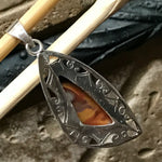 Genuine Australian Noreena Jasper 925 Solid Sterling Silver Pendant 45mm - Natural Rocks by Kala