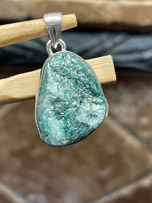 Natural Fuchsite Pendant Necklace - Natural Rocks by Kala