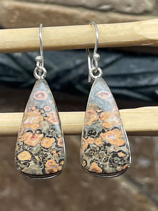 Natural Leopard Skin Jasper Earrings - Natural Rocks by Kala