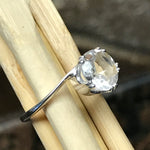 Natural 2ct White Quartz, Clear Quartz 925 Solid Sterling Silver Ring Size 6, 7, 8, 9 - Natural Rocks by Kala