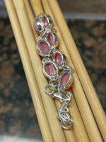 Natural Pink Rhodocrosite 925 Solid Sterling Silver Bracelets 7" - Natural Rocks by Kala