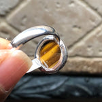 NaturaI Tiger's Eye 925 Solid Sterling Silver Ring Size 6.5 - Natural Rocks by Kala