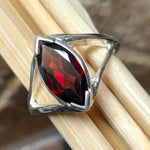 Natural 2ct Pyrope Garnet 925 Solid Sterling Silver Ring Size 6, 7, 8, 9 - Natural Rocks by Kala