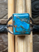 Gorgeous Spiny Oyster Arizona Turquoise 925 Solid Sterling Silver Ring Size 7 - Natural Rocks by Kala