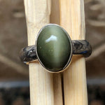 Natural Cat's Eye 925 Solid Sterling Silver Ring Size 5.75, 6, 6.75, 7, 8, 8.5, 8.75, 9, 9.25, 9.75, 10 - Natural Rocks by Kala