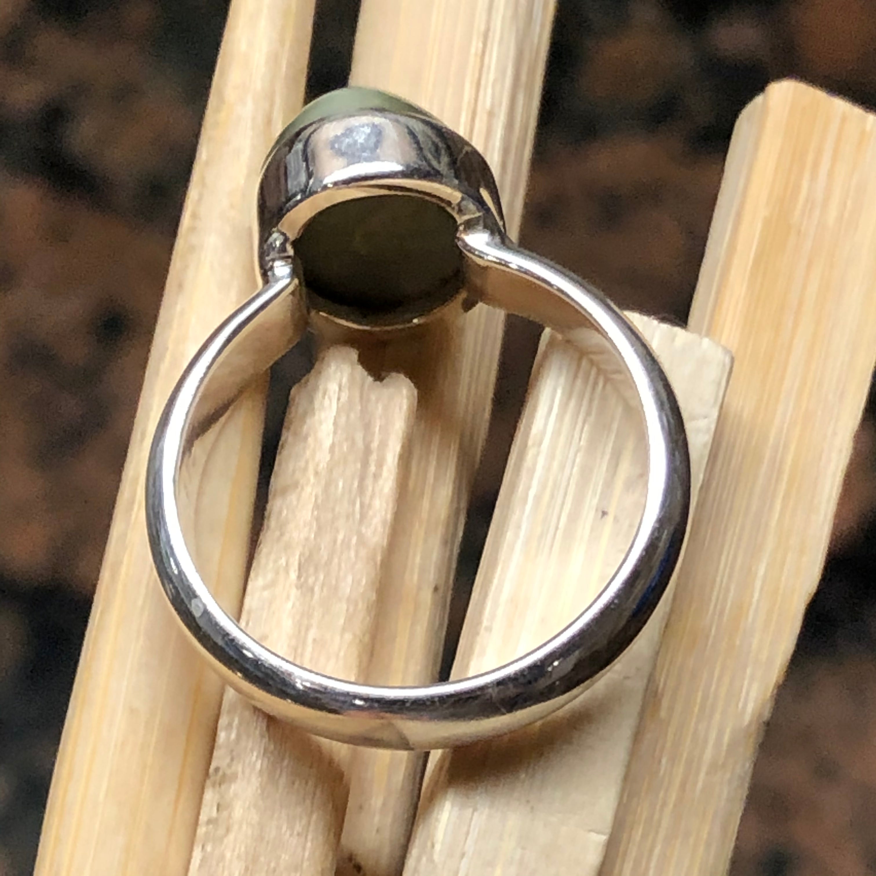 Natural Cat's Eye 925 Solid Sterling Silver Ring Size 5.75, 6, 6.75, 7, 8, 8.5, 8.75, 9, 9.25, 9.75, 10 - Natural Rocks by Kala