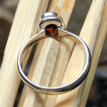 Natural 1.25ct Pyrope Garnet 925 Solid Sterling Silver Engagement Ring Size 6, 6.5, 8 - Natural Rocks by Kala