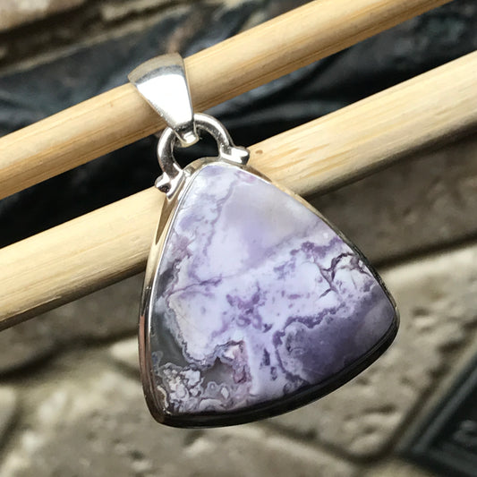 Natural Tiffany Jasper 925 Solid Sterling Silver Pendant 30mm - Natural Rocks by Kala