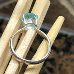 Natural 1.25ct Blue Topaz 925 Solid Sterling Silver Ring Size 6 - Natural Rocks by Kala
