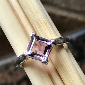 Natural 1.5ct Amethyst 925 Solid Sterling Silver Ring Size 6, 7, 8, 9 - Natural Rocks by Kala