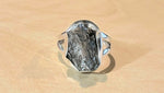 Natural Meteorite Campo Del Cielo 925 Solid Sterling Silver Ring Size 6 - Natural Rocks by Kala