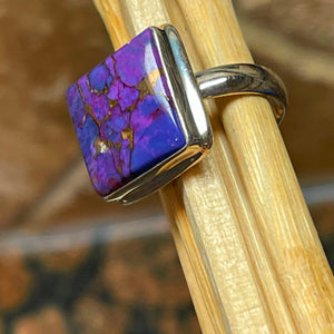 Gorgeous Purple Mohave Turquoise 925 Solid Sterling Silver Ring Size 7.75 - Natural Rocks by Kala