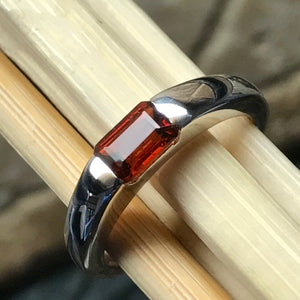 Natural Garnet 925 Solid Sterling Silver Engagement Ring Size 6, 7, 8, 9 - Natural Rocks by Kala
