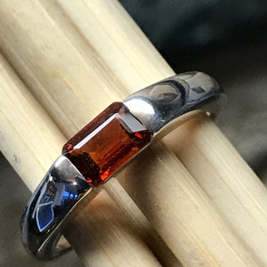 Natural Garnet 925 Solid Sterling Silver Engagement Ring Size 6, 7, 8, 9 - Natural Rocks by Kala