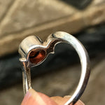 Natural 1ct Pyrope Garnet 925 Solid Sterling Silver Engagement Ring Size 6, 7, 8, 9 - Natural Rocks by Kala