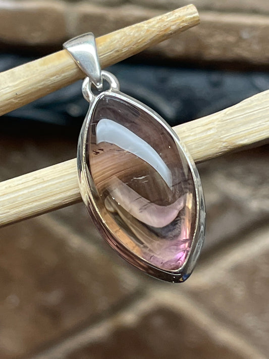 Natural Ametrine 925 Solid Sterling Silver Pendant 40mm - Natural Rocks by Kala