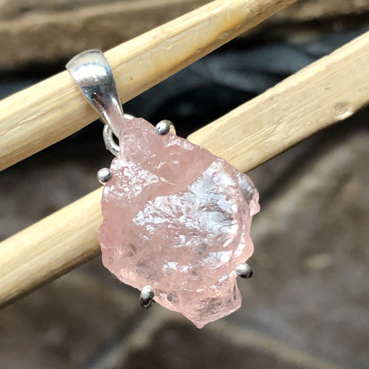 Natural Pink Morganite Pendant 30mm - Natural Rocks by Kala