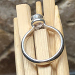 Natural 1ct Rose Quartz 925 Solid Sterling Silver Engagement Ring Size 6.5, 7 - Natural Rocks by Kala