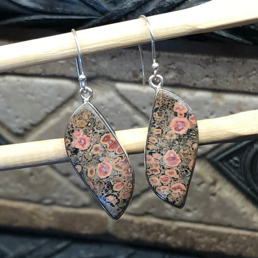 Natural Leopard Skin Jasper Earrings - Natural Rocks by Kala