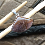 Natural Cacoxenite 925 Solid Sterling Silver Pendant 27mm - Natural Rocks by Kala
