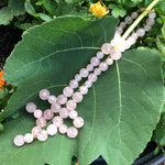 Natural Handcarved Pink Rose Quartz Necklace 18" - Natural Rocks by Kala