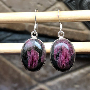 Natural Eudialyte 925 Sterling Silver Earrings 35mm - Natural Rocks by Kala