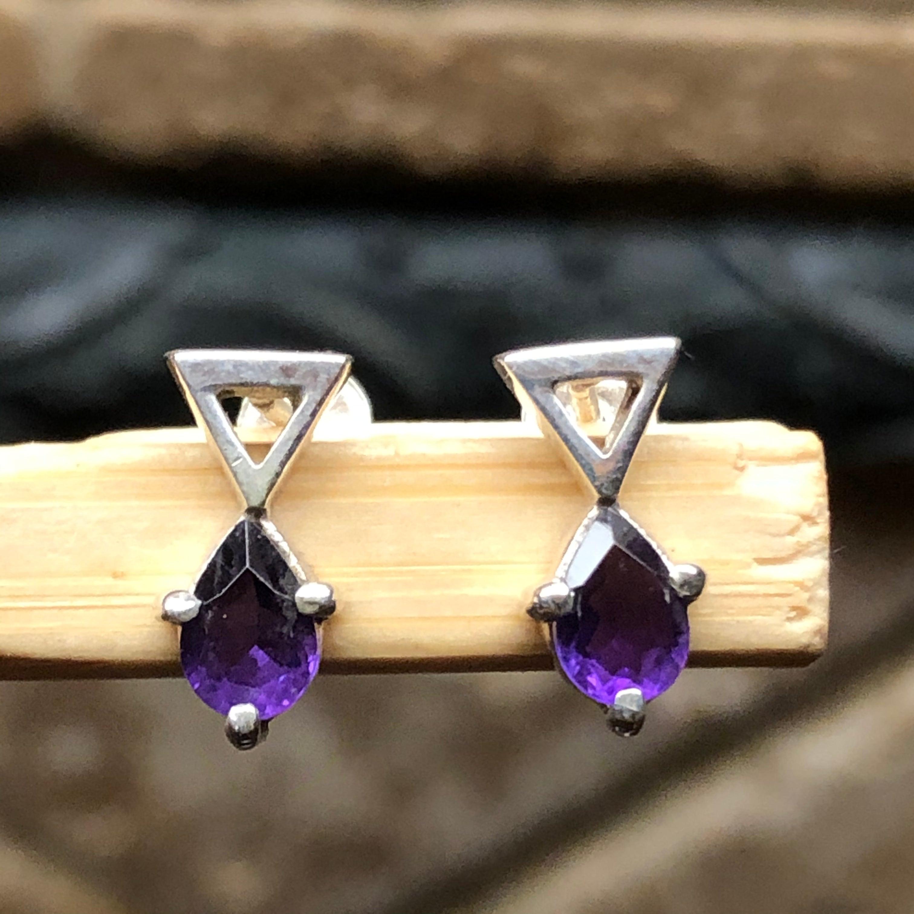 Flower Rock Raw Purple Crystal Quartz Dangle Earrings Natural Amethysts  Earrings Female (Metal Color : Gold Plated) : Amazon.co.uk: Fashion