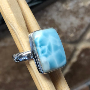 Natural Dominican Larimar Ring Size 6.5 - Natural Rocks by Kala