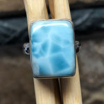 Natural Dominican Larimar Ring Size 6.5 - Natural Rocks by Kala