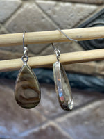 Natural Royal Imperial Jasper 925 Solid Sterling Silver Earrings 30mm - Natural Rocks by Kala