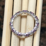 Natural Purple Amethyst 925 Solid Sterling Silver Ring Size 7.25, 8 - Natural Rocks by Kala