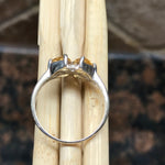 Natural 2ct Citrine 925 Solid Sterling Silver Ring Size 6, 7, 8, 9 - Natural Rocks by Kala