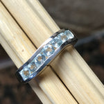 Natural 2.5ct Blue Topaz 925 Solid Sterling Silver Ring Size 6, 7, 8, 10 - Natural Rocks by Kala