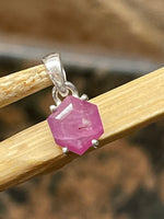 Natural Ruby 925 Solid Sterling Silver Pendant 15mm - Natural Rocks by Kala
