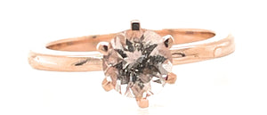 Natural Peach Morganite 14k Rose Gold Over Sterling Silver Engagement Ring Size 5, 6, 7, 8, 9 - Natural Rocks by Kala