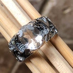 Natural 2ct White Quartz 925 Solid Sterling Silver Unisex Ring Size 6, 7, 8, 9 - Natural Rocks by Kala