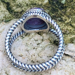Natural Siberian Charoite 925 Solid Sterling Silver Ring Size 6, 7, 8 - Natural Rocks by Kala
