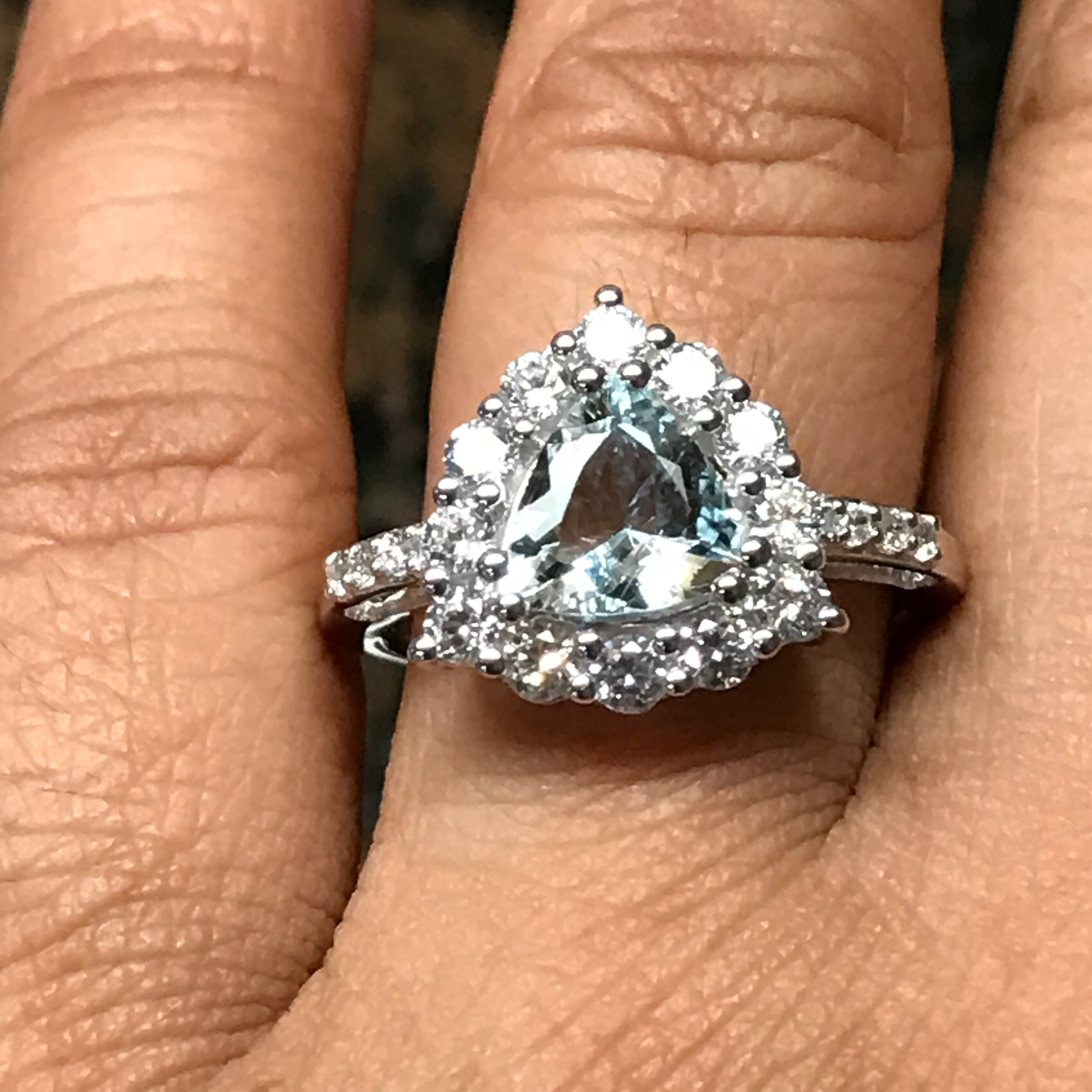 2ct deals aquamarine ring