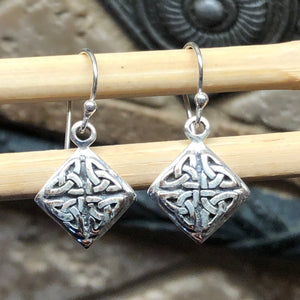 Celtic Knot 925 Solid Sterling Silver Earrings 25mm - Natural Rocks by Kala