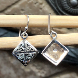 Celtic Knot 925 Solid Sterling Silver Earrings 25mm - Natural Rocks by Kala