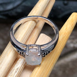 Natural Rainbow Moonstone, Spinel 925 Sterling Silver Engagement Ring Size 6, 7, 8, 9 - Natural Rocks by Kala
