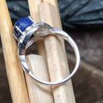Natural Blue Lapis Lazuli 925 Solid Sterling Silver Engagement Ring Size 6, 7, 8, 9 - Natural Rocks by Kala
