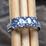 Natural 2ct Tanzanite 925 Solid Sterling Silver Ring Size 6, 7, 8, 9 - Natural Rocks by Kala
